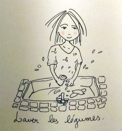 Laver les légumes