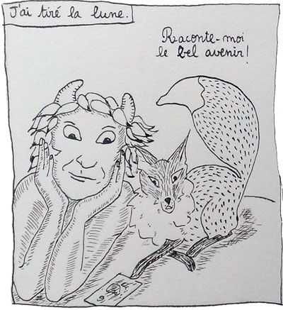 La lune est dans le ciel