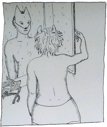 Elle ouvre la fenêtre