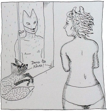 L'homme au masque de renard