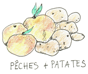 pêche + patate