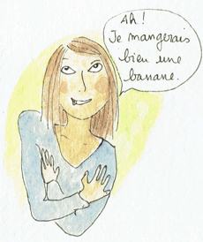 Je mangerais bien une banane