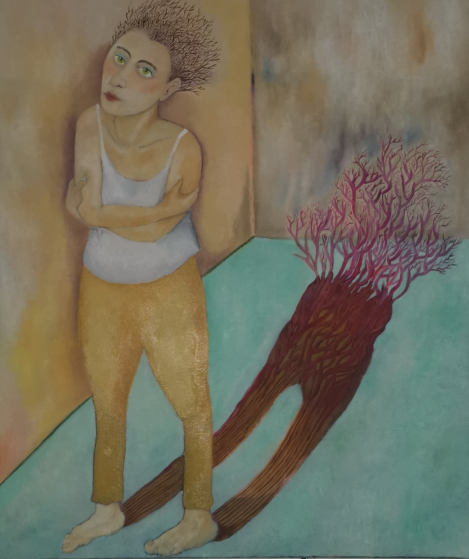 J'ai des pensées ombrageuses - Peinture de Pauline Buzy