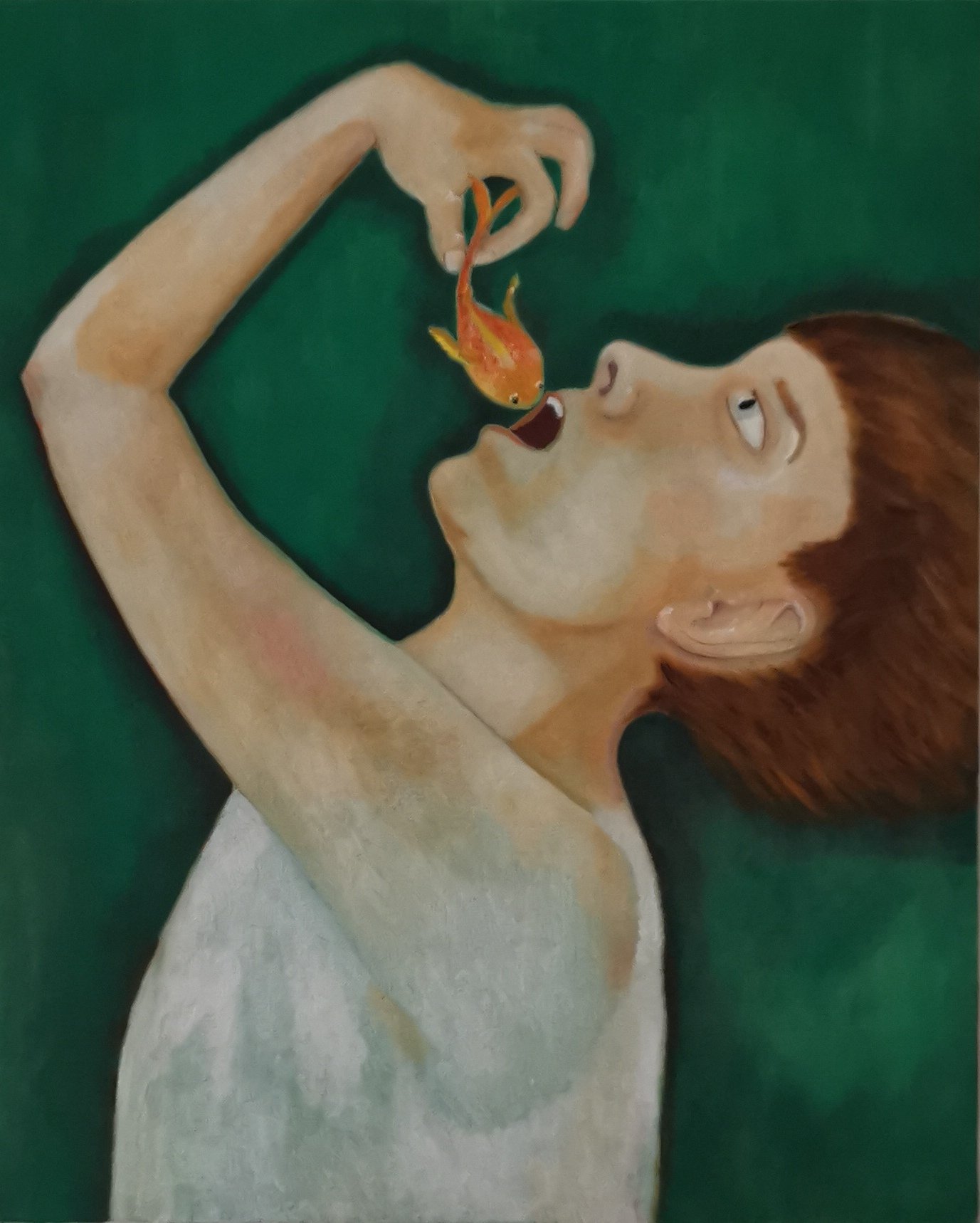 La cure de silence - Peinture de Pauline Buzy