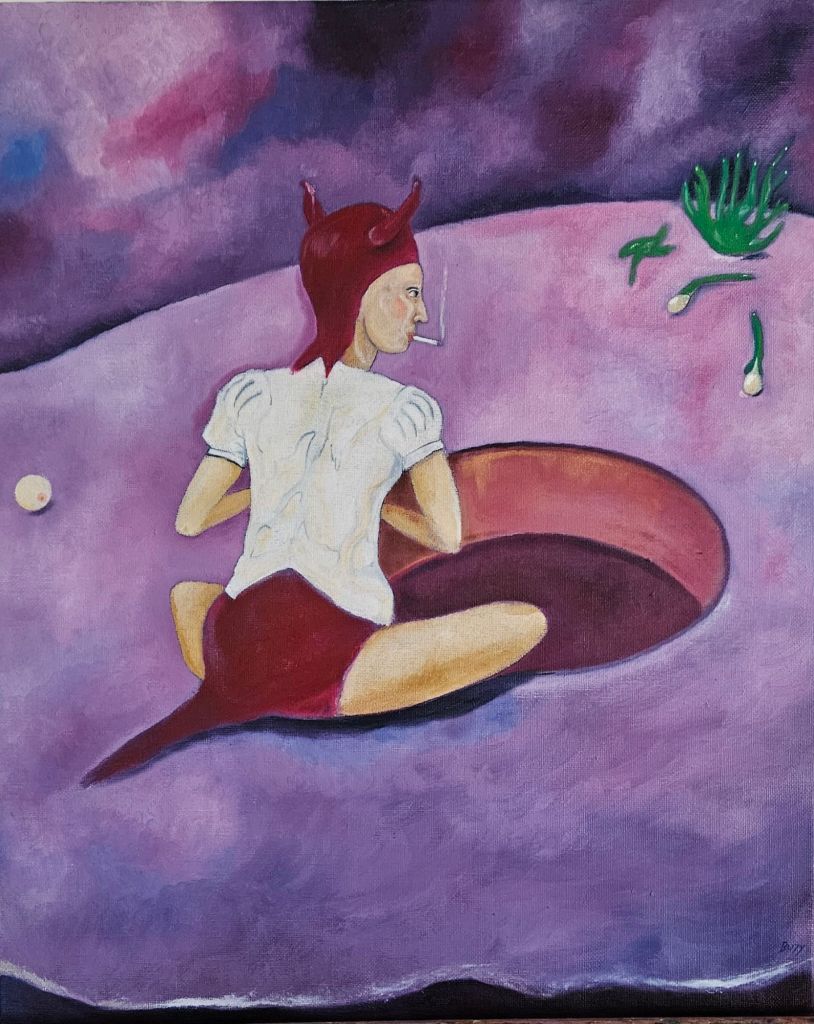 Fumer au bord du gouffre | 2024 - 46 x 38 cm (650 €)